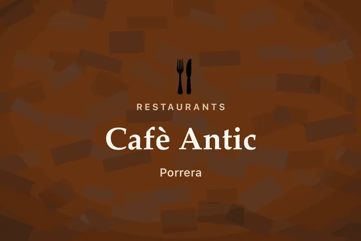 Cafè Antic — Café, Porrera, Priorat