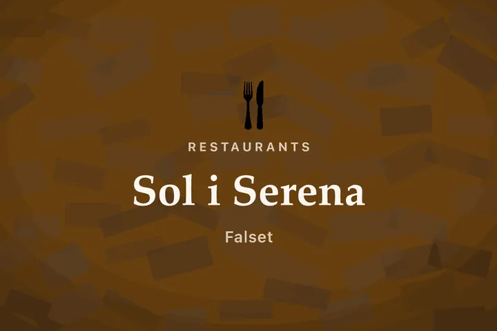 Sol i Serena — Café, Falset, Priorat